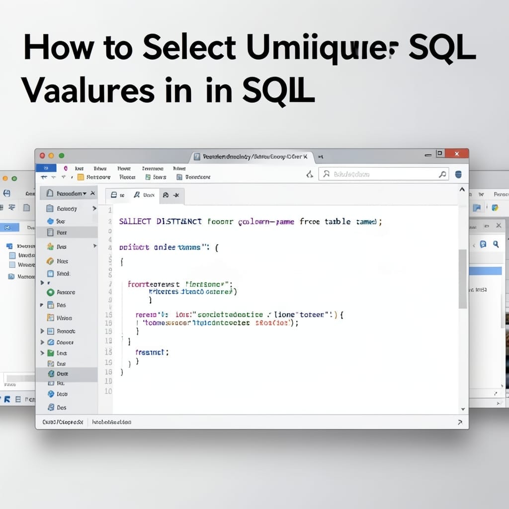 How To Select Unique Values In SQL: Distinct Filtering Made Simple
