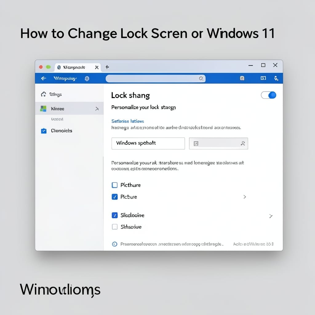How To Change Lock Screen on Windows 11: Step by Step Customization Guide