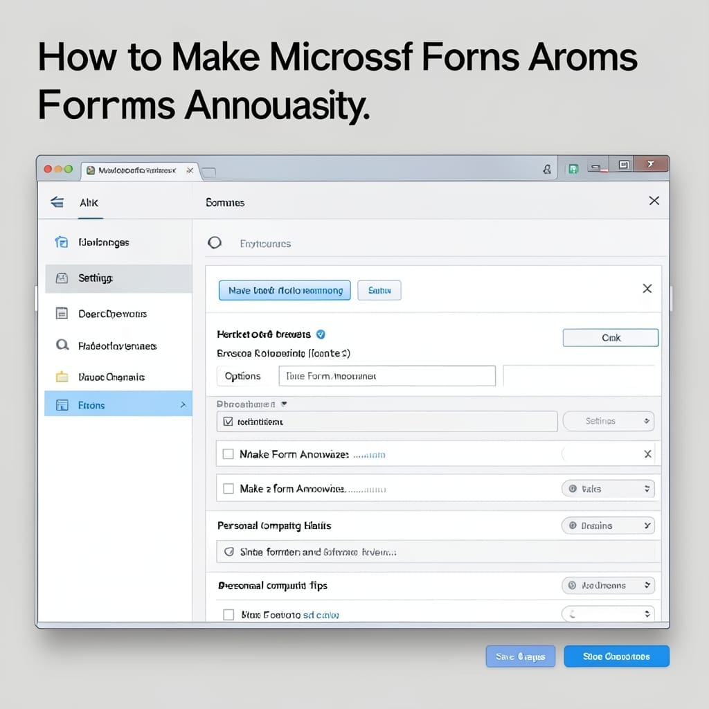 How to Make Microsoft Forms Anonymous: Step-By-Step Privacy Settings