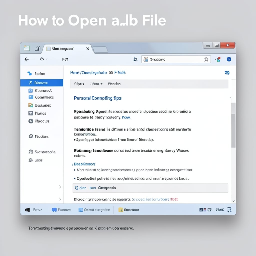 How To Open .DB File: Quick Data Access Methods