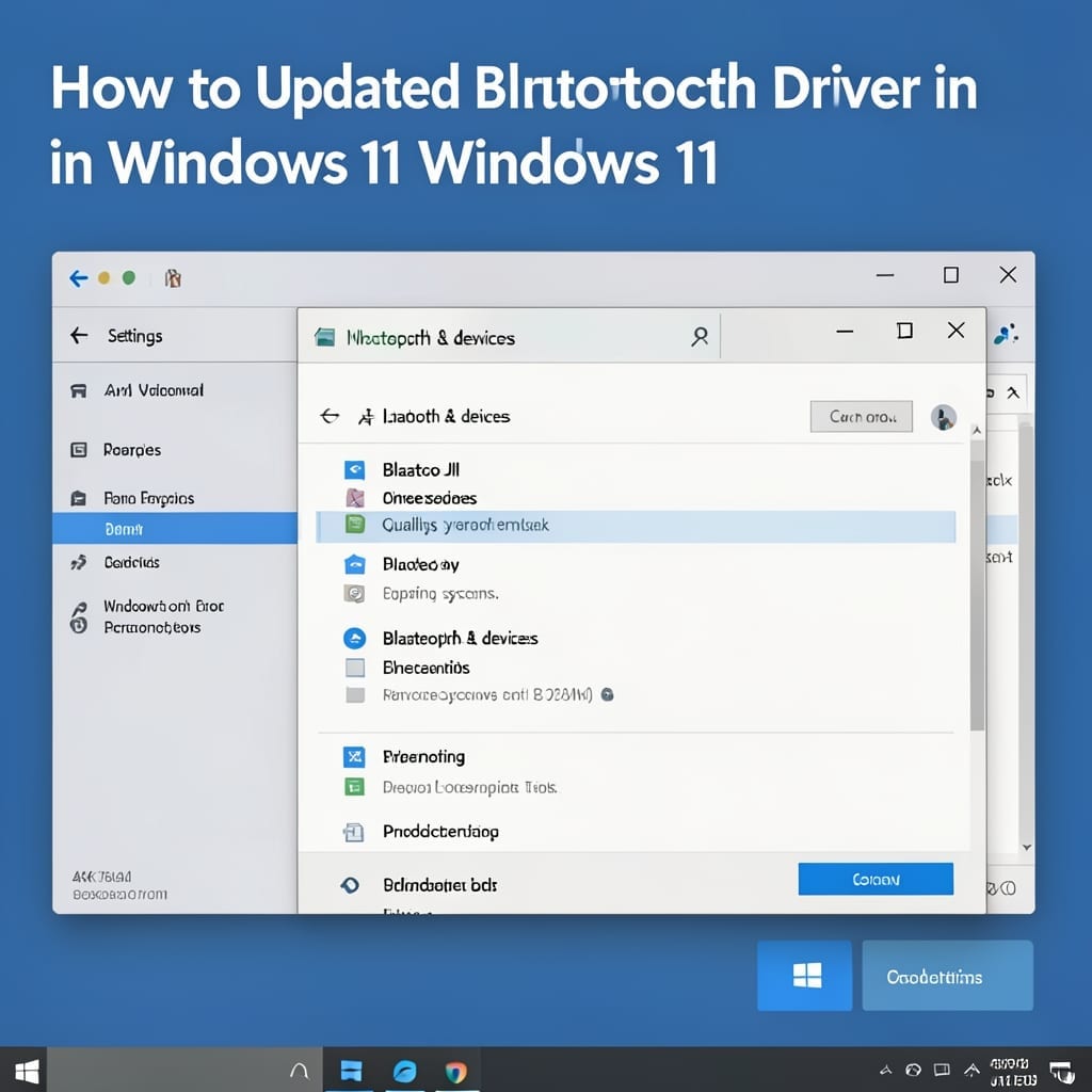 How To Update Bluetooth Driver Windows 11: Foolproof Method for Seamless Connectivity
