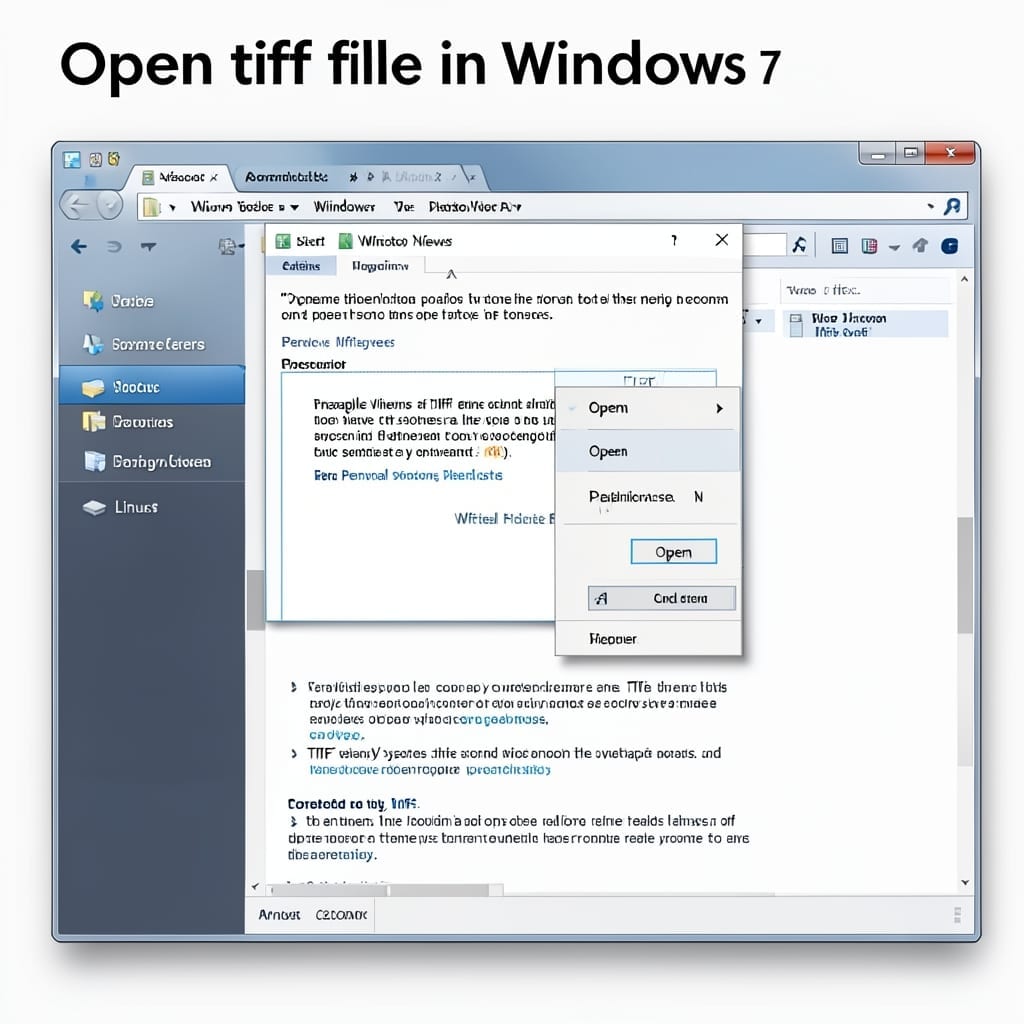 Open Tiff File in Windows 7: Built-In Viewer Method