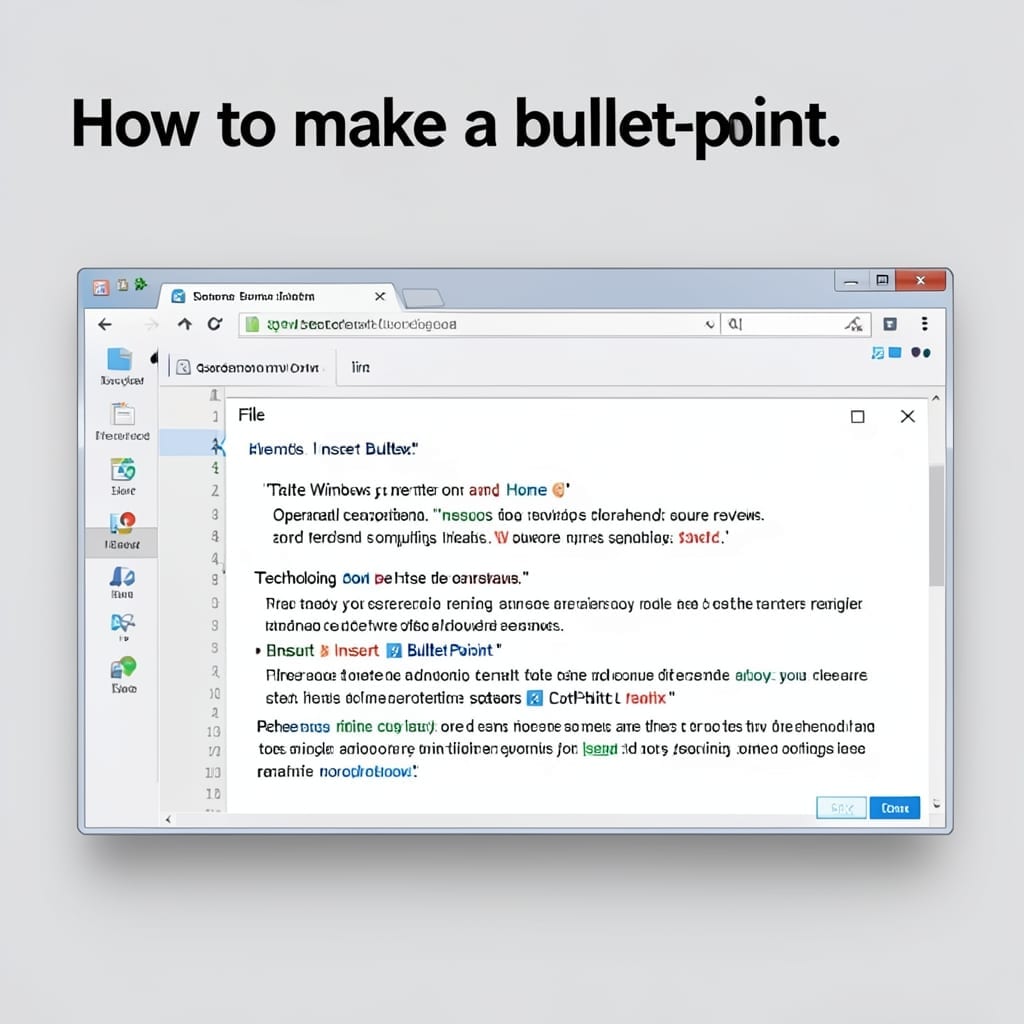 How To Make A Bullet Point: Simple Formatting for Clean Lists