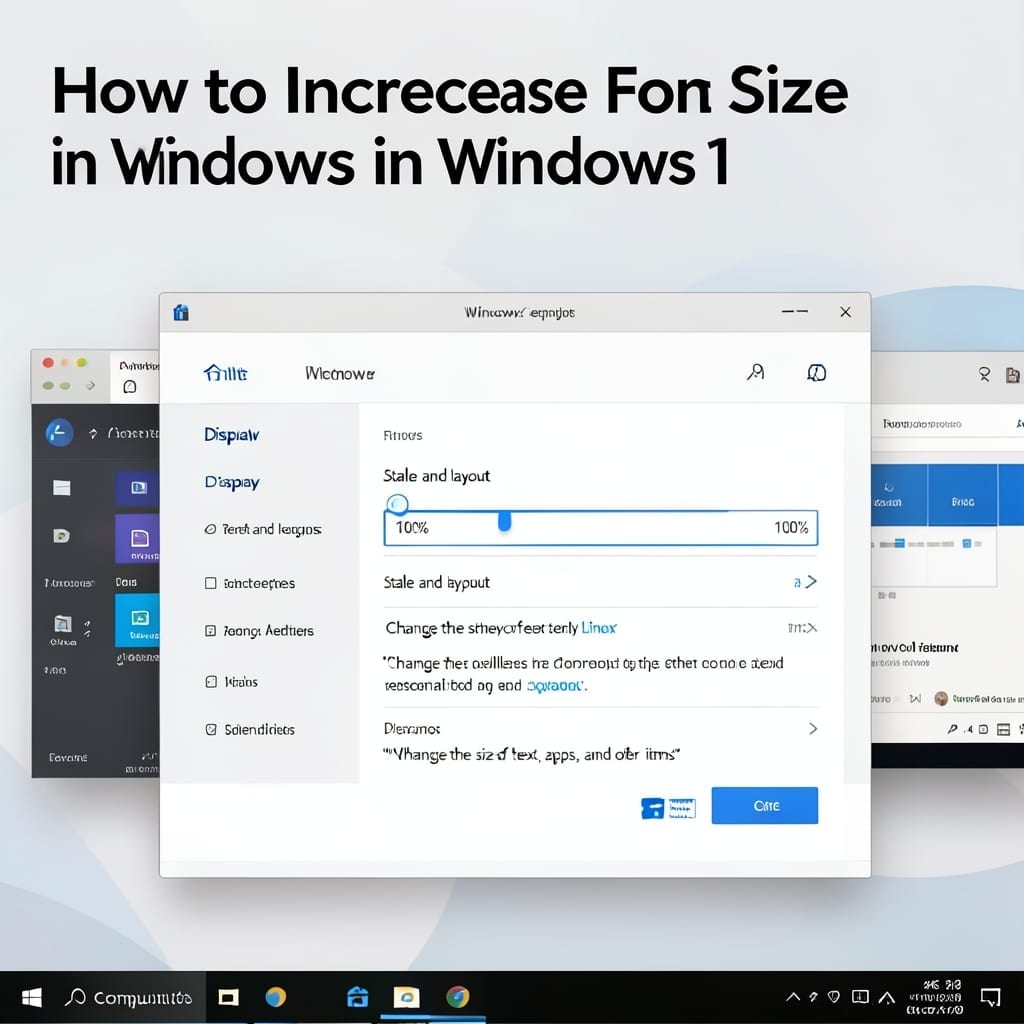 How to Increase Font Size in Windows 11: Quick Access Guide in Settings