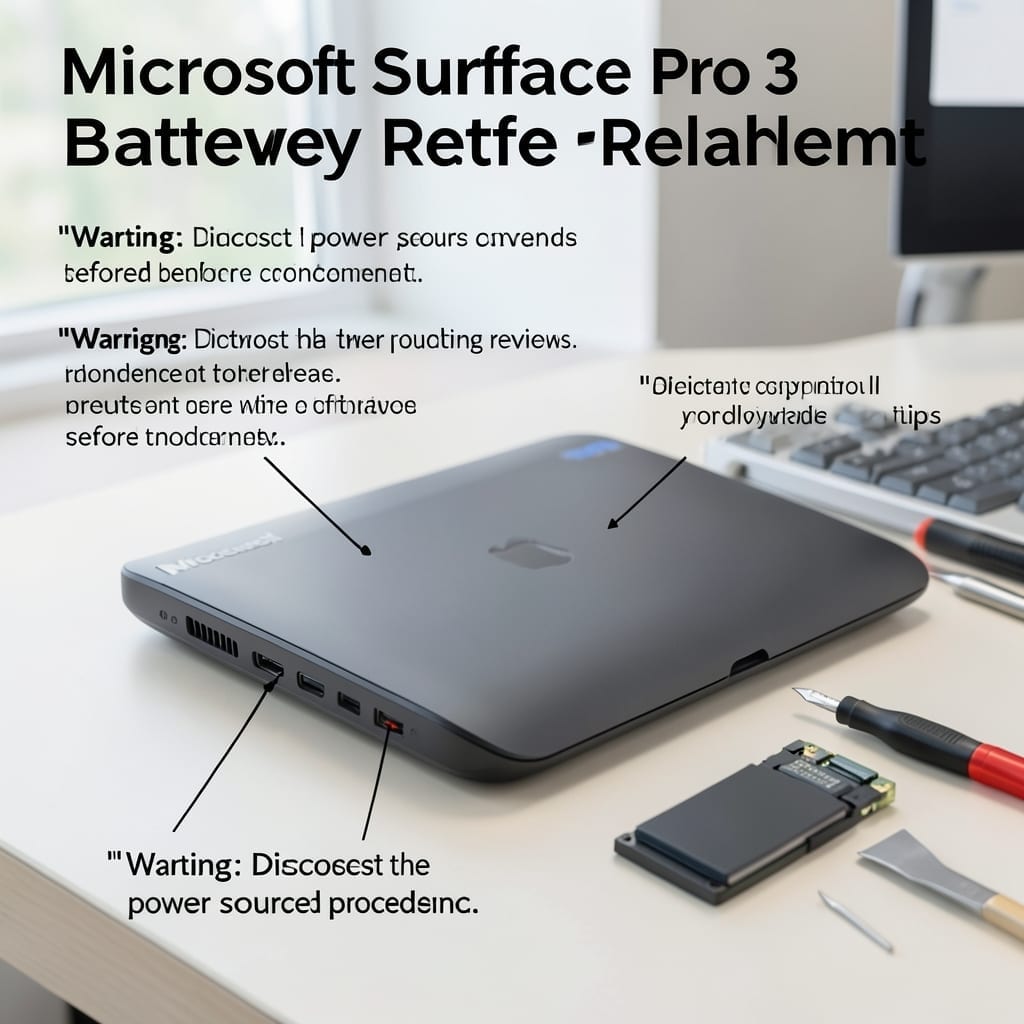 Microsoft Surface Pro 3 Battery Replacement: Step-by-Step Safe Swap Guide