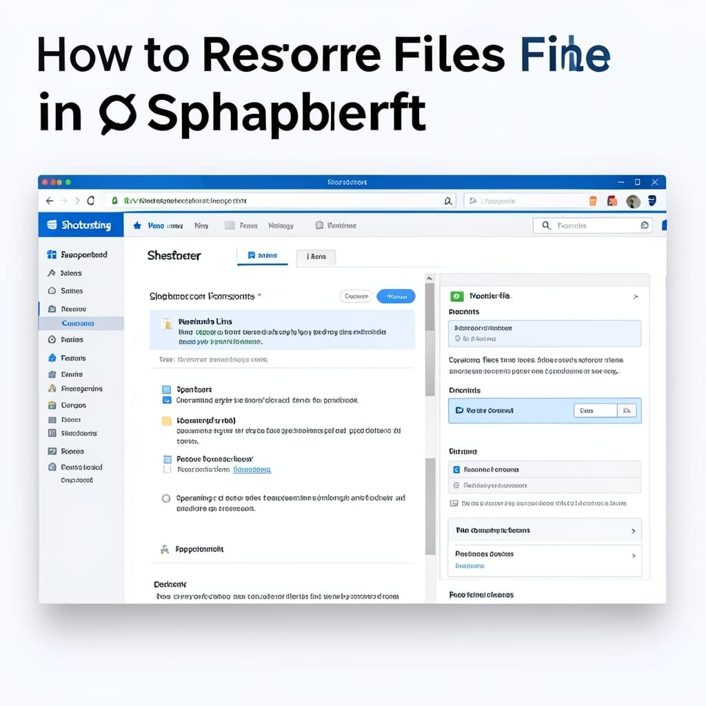 How To Restore Files In SharePoint: Step-By-Step Recovery Process