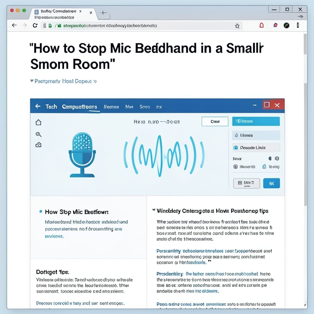 How to Stop Mic Feedback in a Small Room: Proven Sound System Fixes