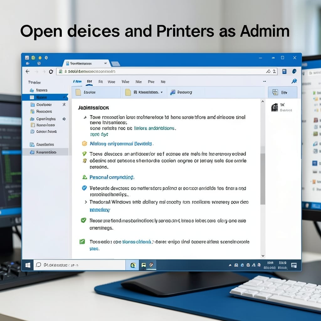 Open Devices And Printers As Admin: Quick Administrator Access Guide