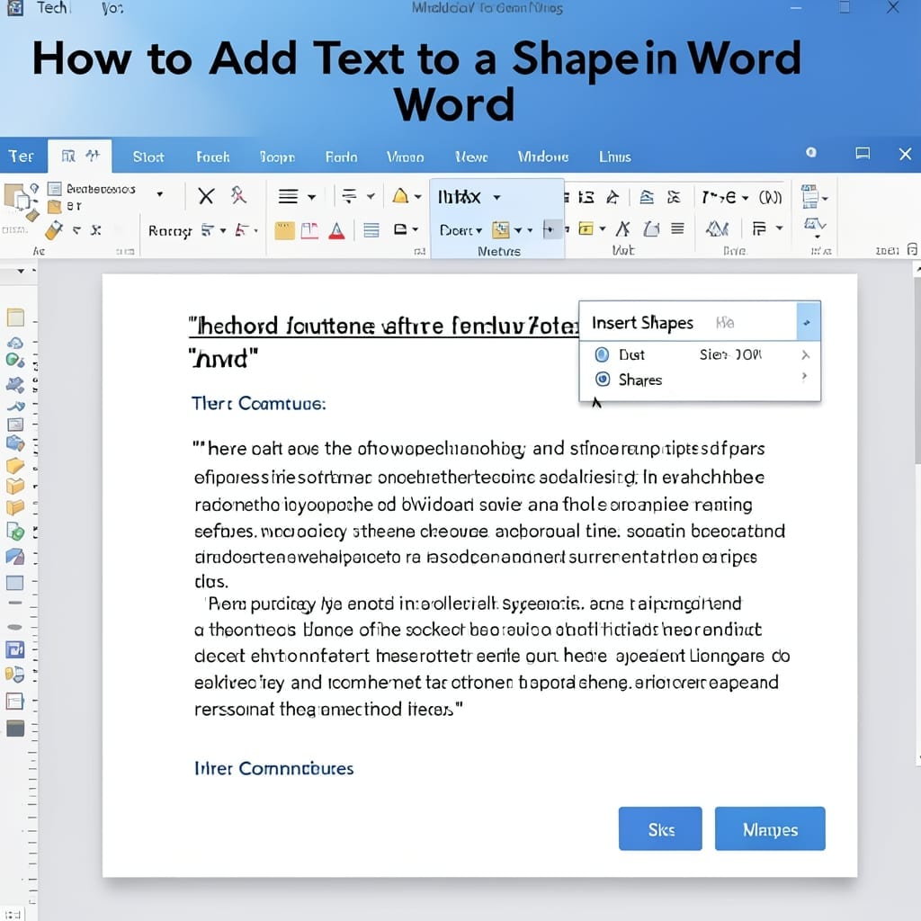 How to Add Text to a Shape in Word: Visual Formatting in Seconds