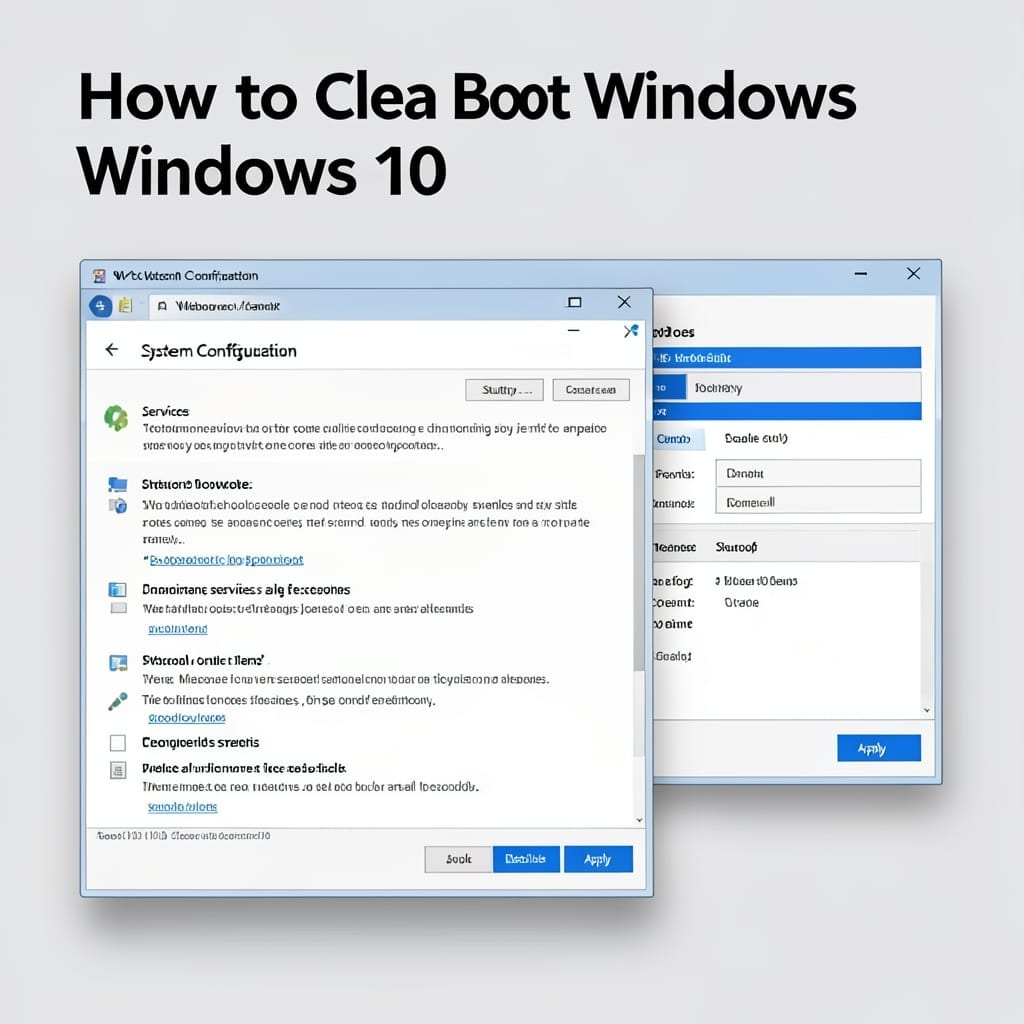 How To Clean Boot Windows 10: Safe System Recovery Method