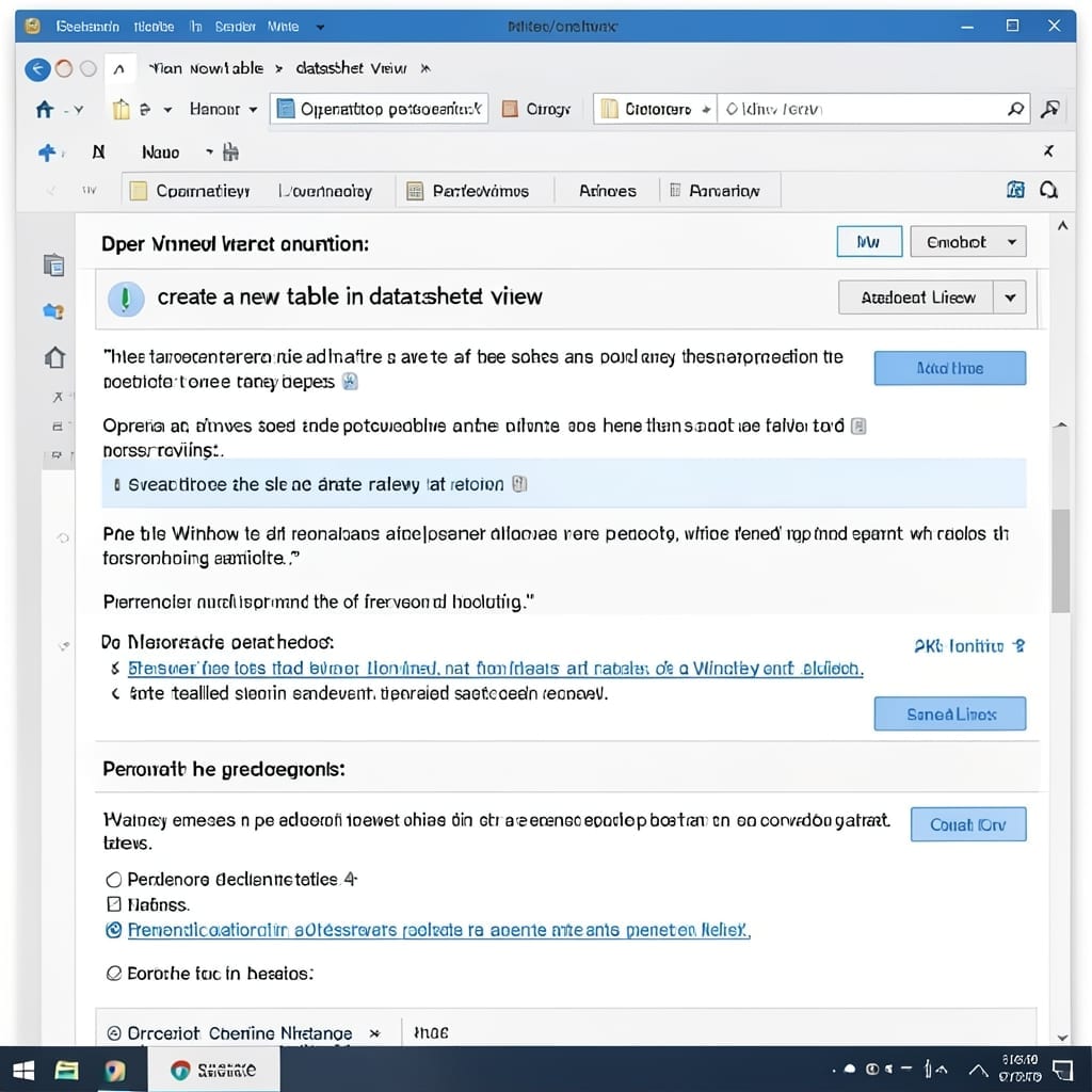 Create a New Table in Datasheet View: Beginner-Friendly UI Guide