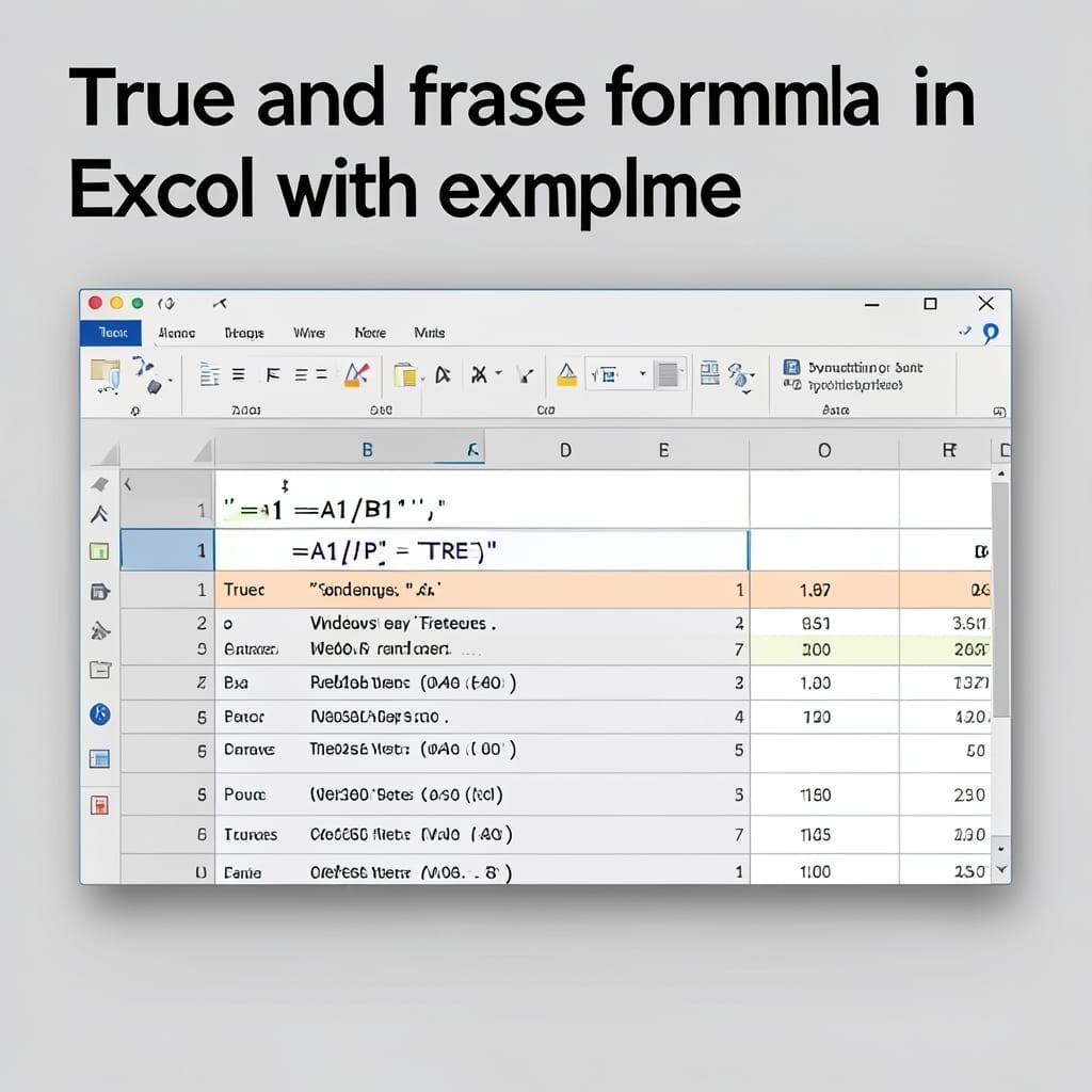 True And False Formula In Excel With Example: Practical Logic Test Cases