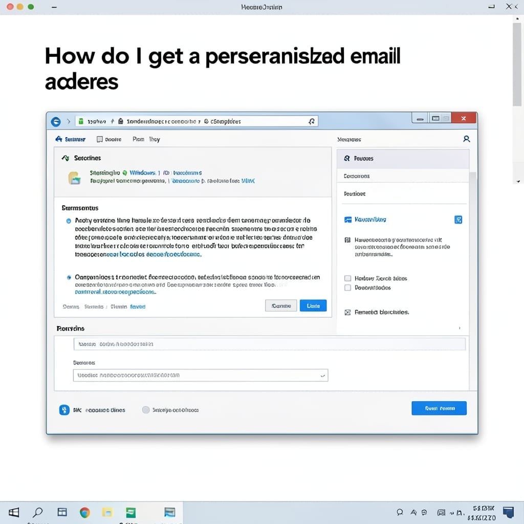 How Do I Get A Personalized Email Address: Step By Step Professional Setup
