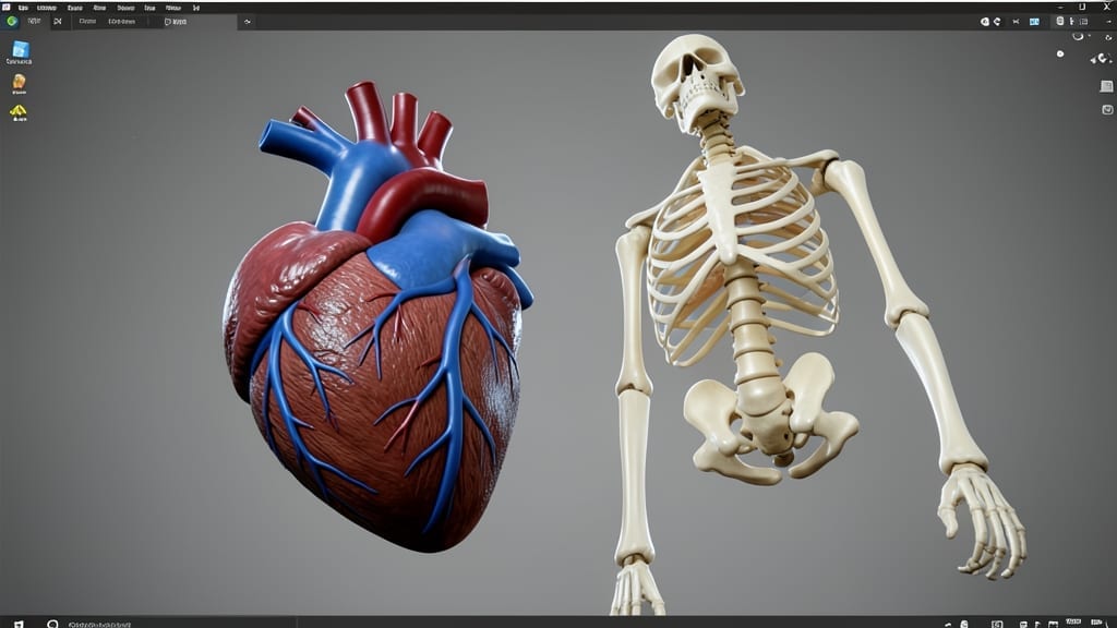 Educational 3D Anatomy Lesson Template
