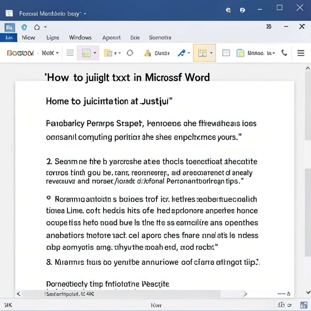 How To Justify Text In Word: Keyboard Shortcut for Instant Alignment