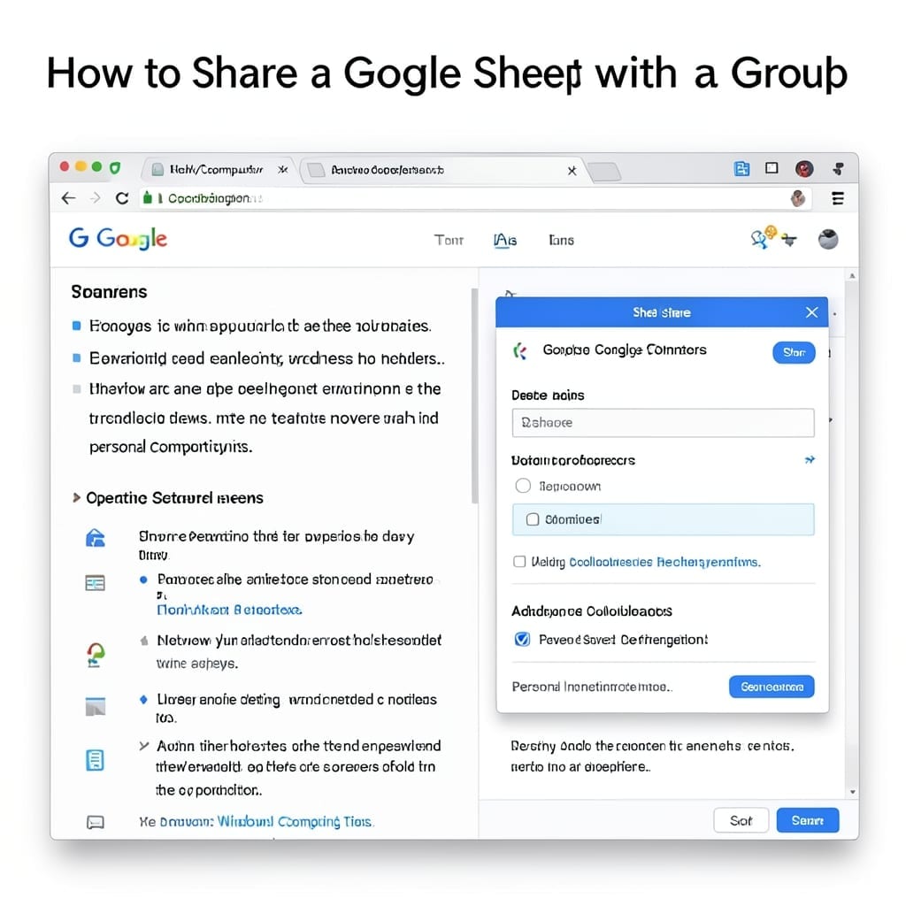 How to Share a Google Sheet With a Group: Collaborative Access in Seconds