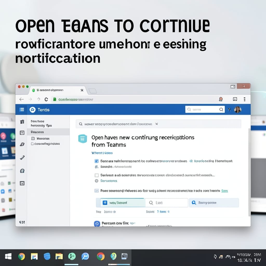 Open Teams to Continue Receiving Notifications: Streamlined Setup for Uninterrupted Access