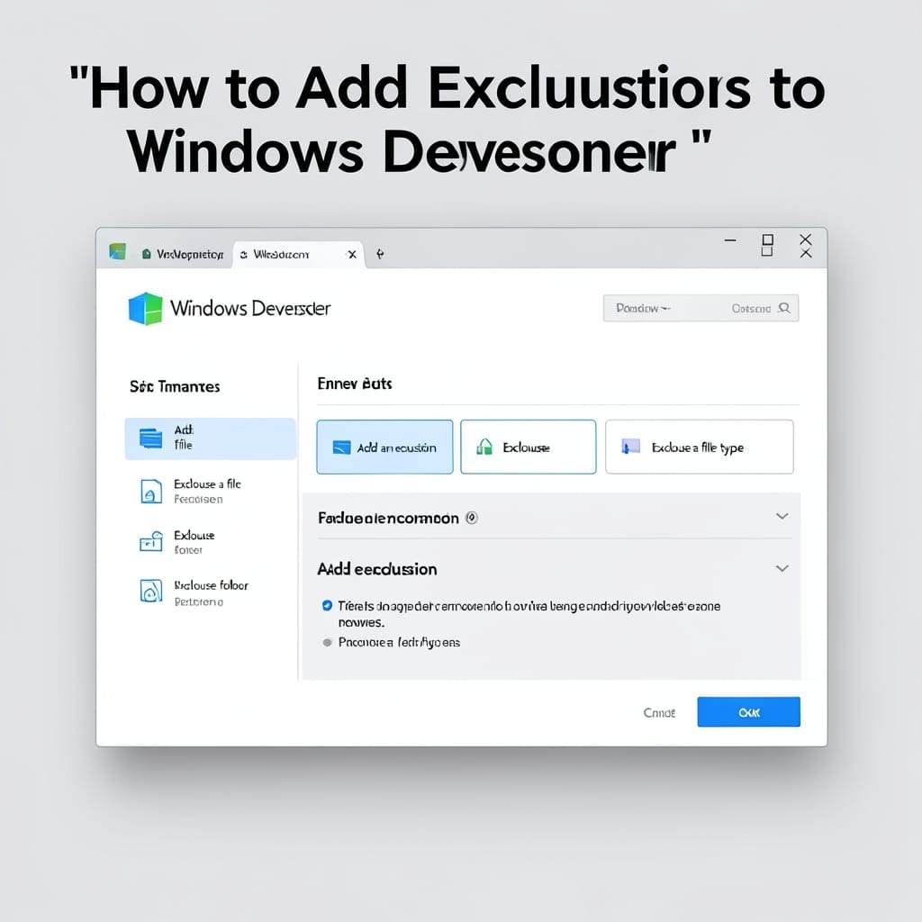 How to Add Exclusions to Windows Defender: Block False Positives Easily