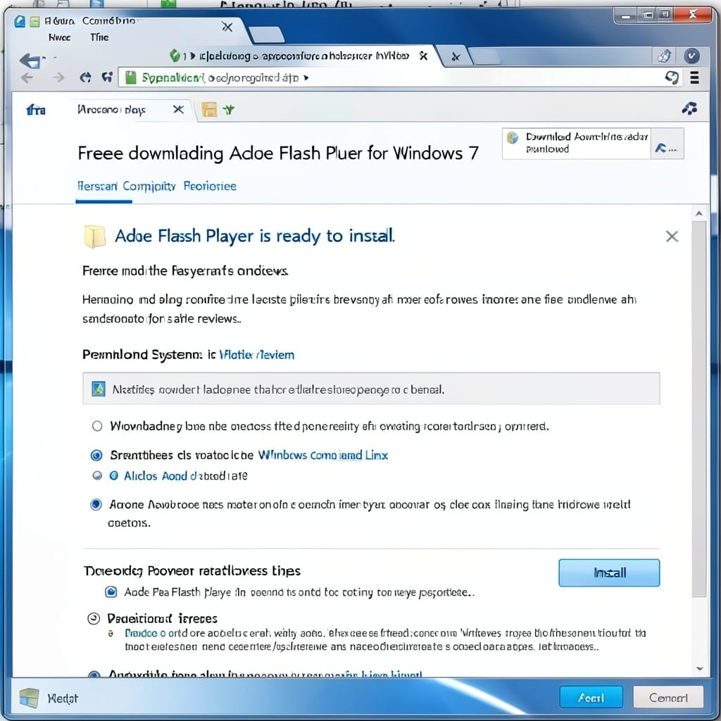 Free Downloading Adobe Flash Player for Windows 7: Safe Offline Installation Method