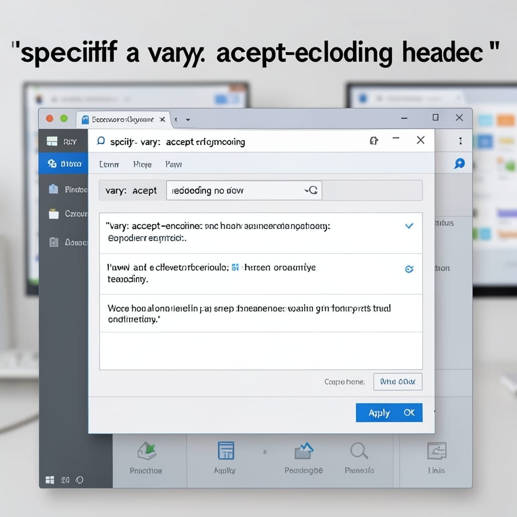 Specify a Vary: Accept-Encoding Header: HTTP Compression Best Practices