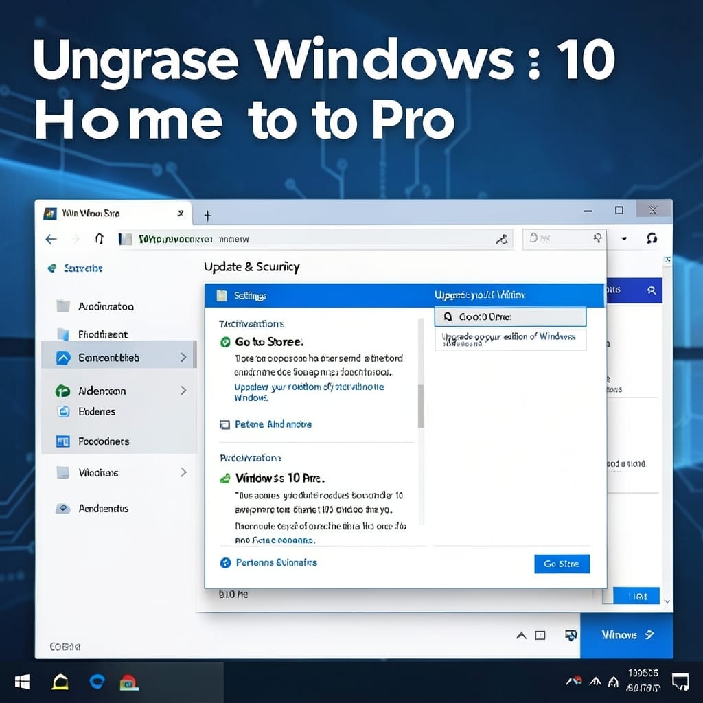 Upgrade Windows 10 Home to Pro: License Key Activation Guide