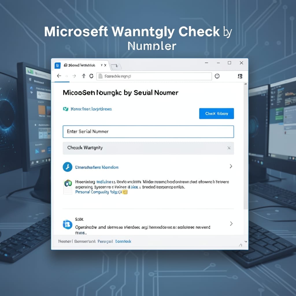 Microsoft Warranty Check by Serial Number: Instant Coverage Verification