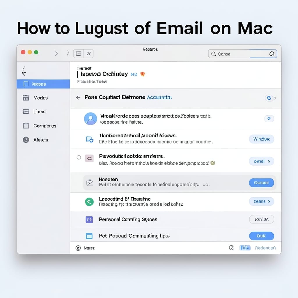 How To Logout Of Email On Mac: Quick Sign-Out Guide