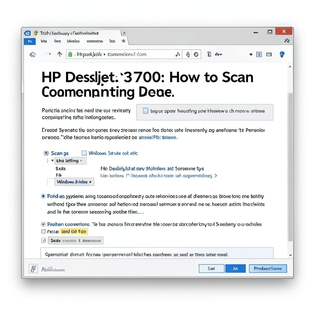 HP Deskjet 3700 How To Scan: Step By Step Document Capture