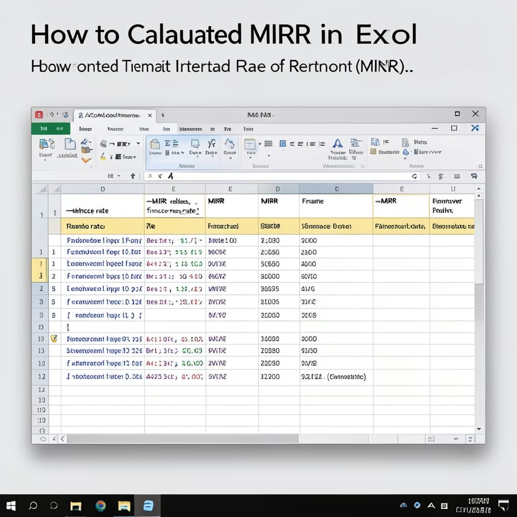 How to Calculate MIRR in Excel: Step by Step Financial Guide