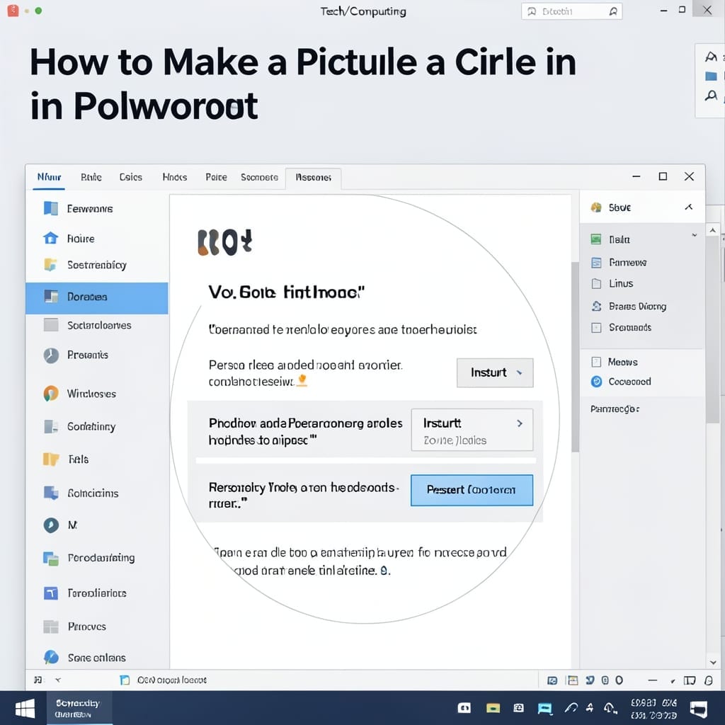 How to Make a Picture a Circle in PowerPoint: Crop to Shape in Seconds