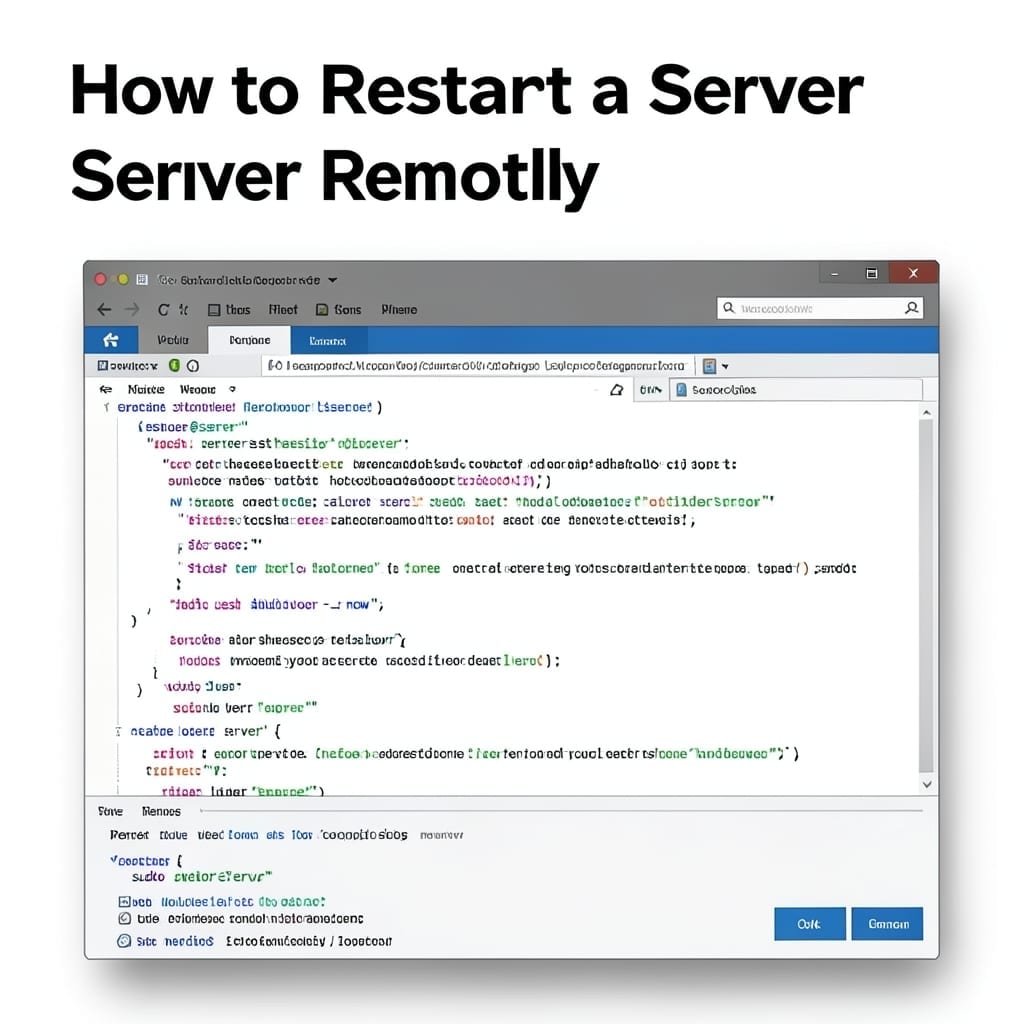 How to Restart a Server Remotely: Secure SSH Method for Instant Reboot