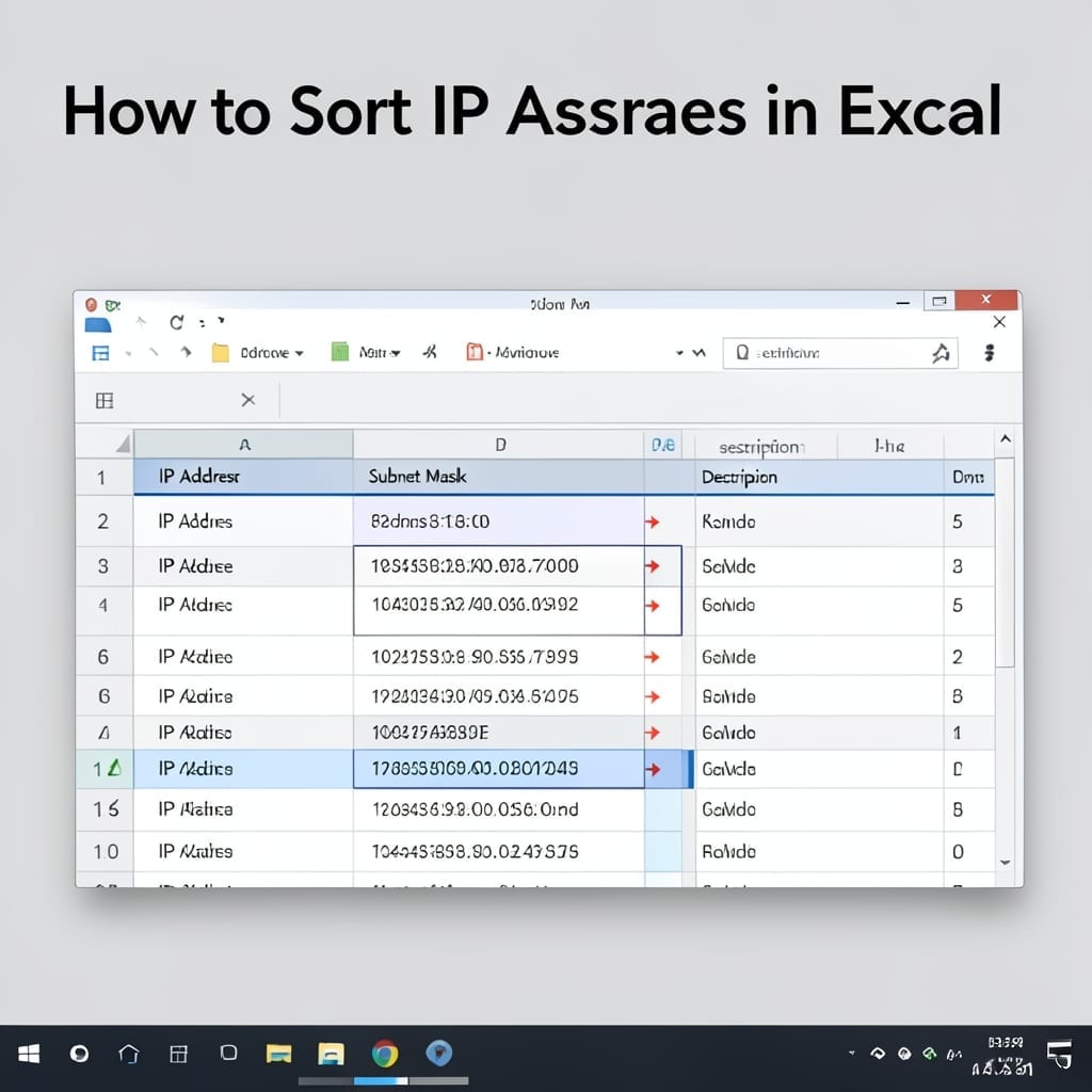 How to Sort IP Addresses in Excel: Foolproof Numerical Conversion Method