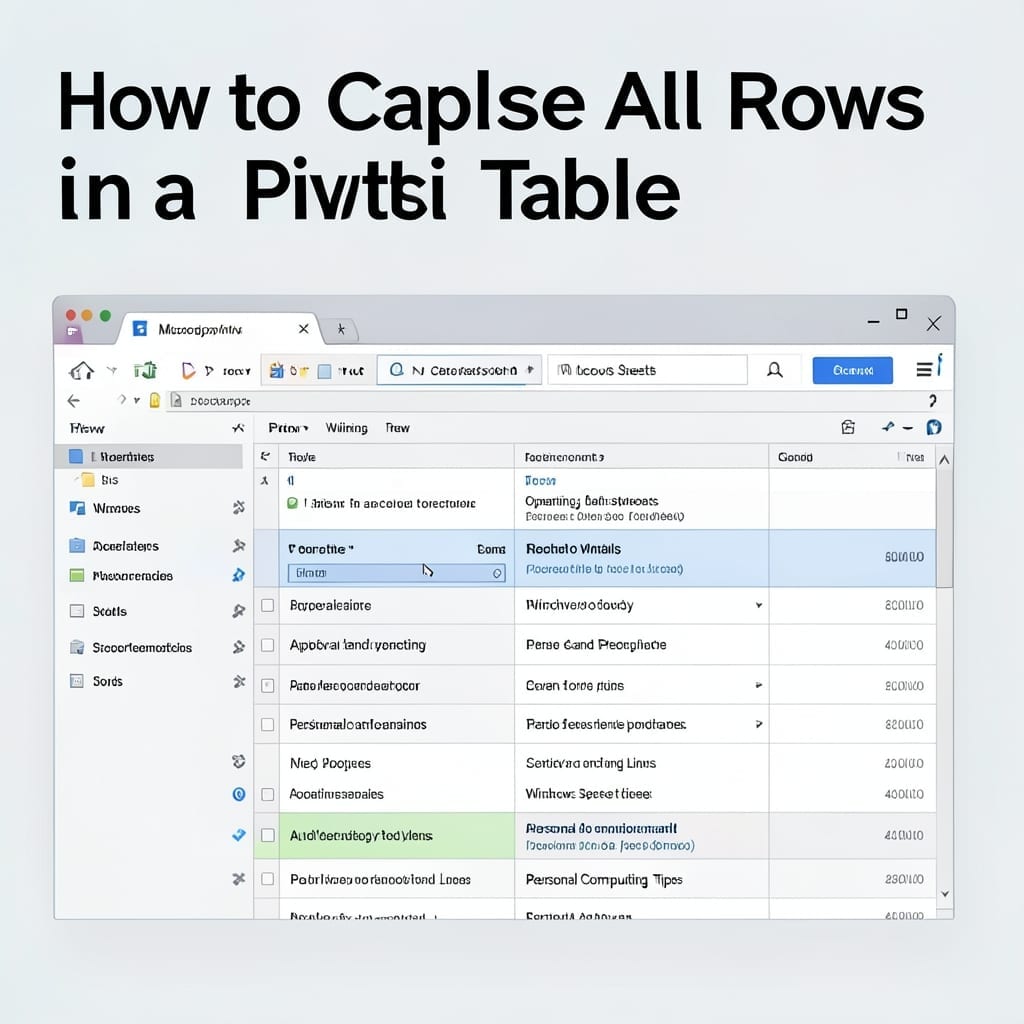 How To Collapse All Rows In Pivot Table: One-Click Expand Collapse Trick