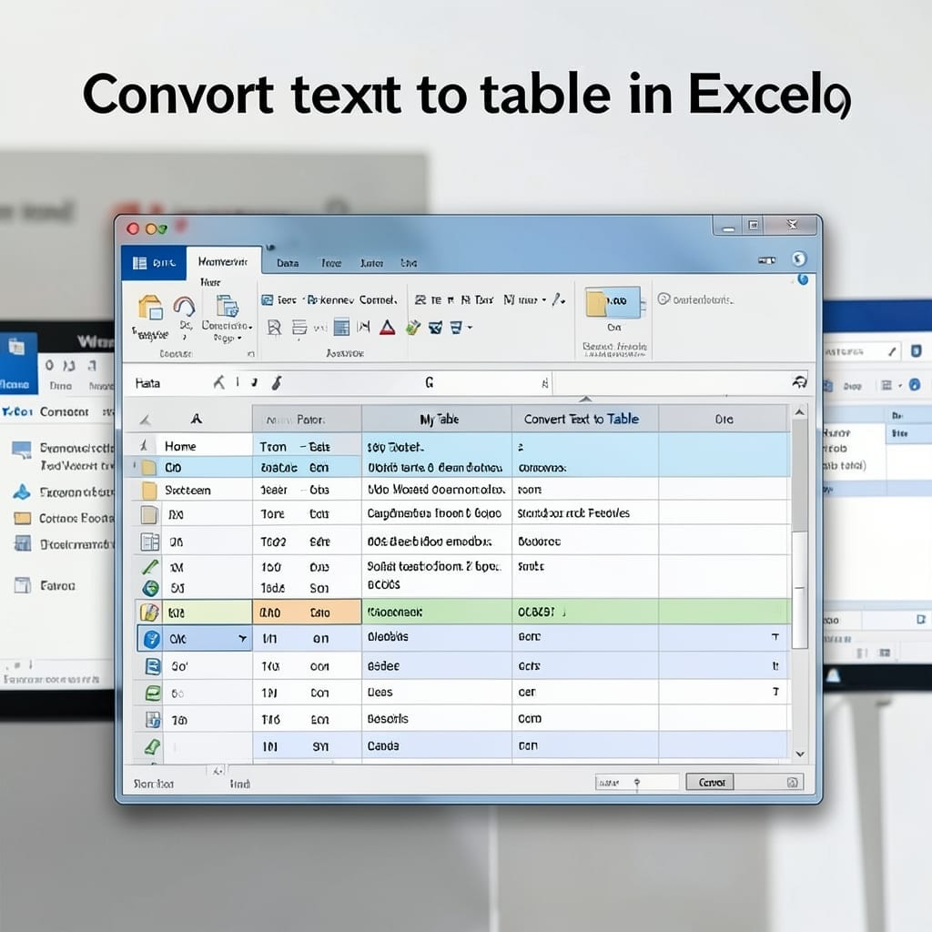 Convert Text to Table in Excel: One-Click Data Organization