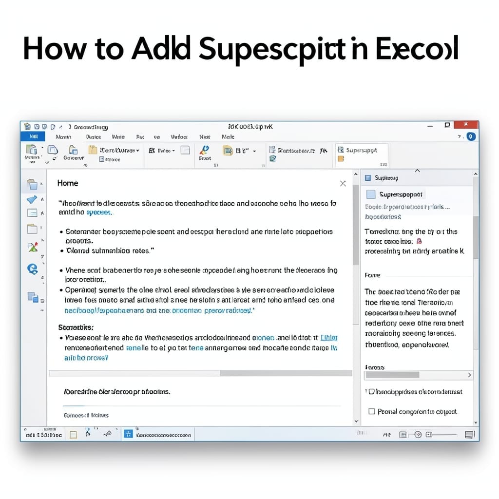 How to Add Superscript in Excel: Quick Formatting Tip