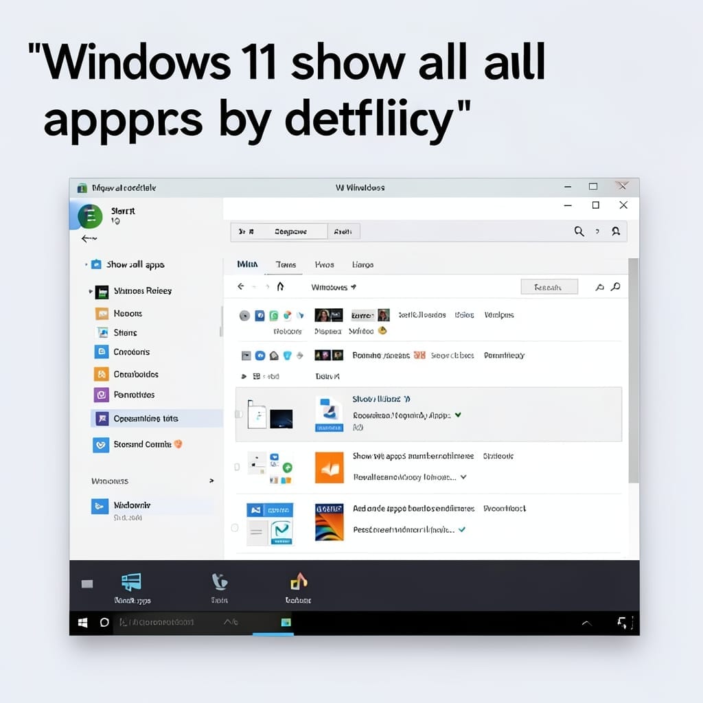 Windows 11 Show All Apps By Default: Start Menu Customization Guide