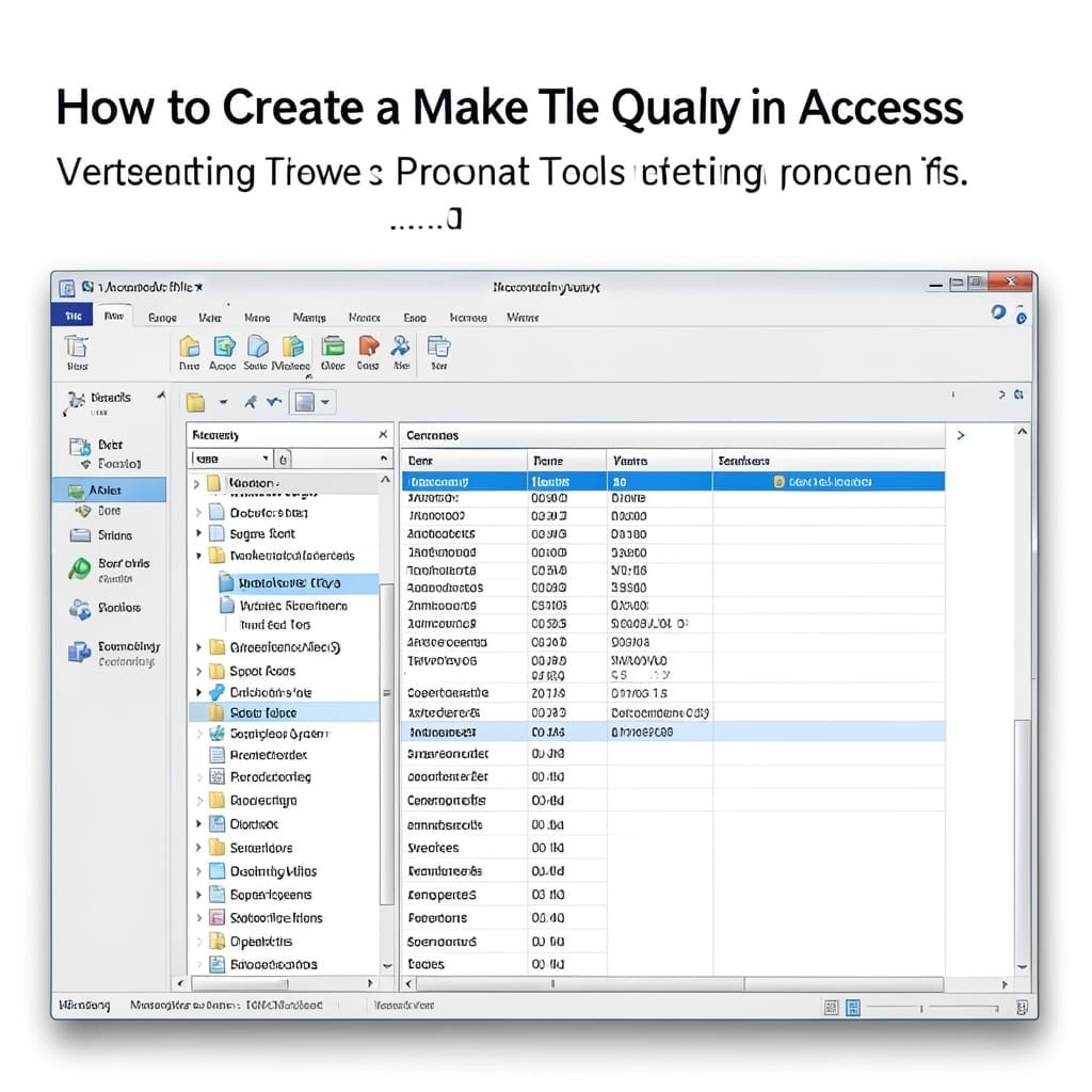 How To Create A Make Table Query In Access: Streamlined Data Management