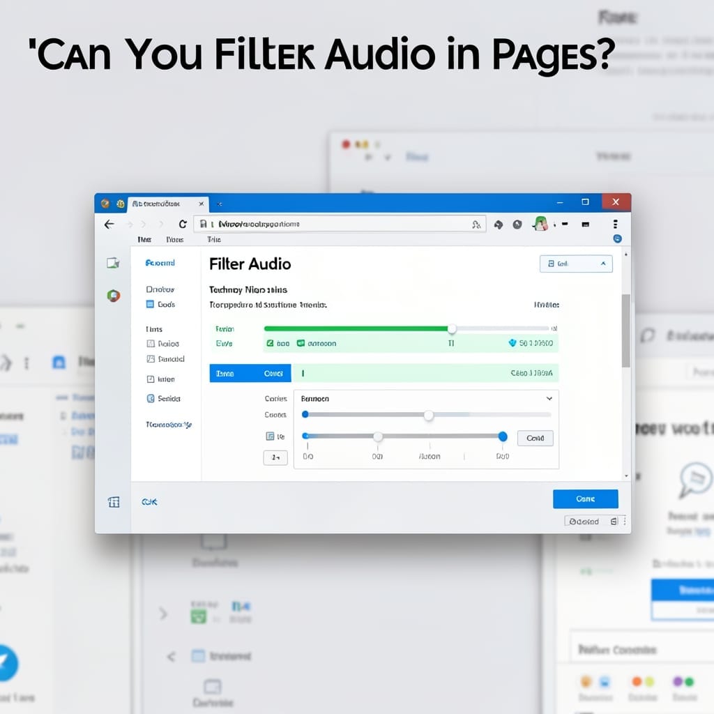 Can You Filter Audio in Pages: Built-In Tools for Clearer Sound