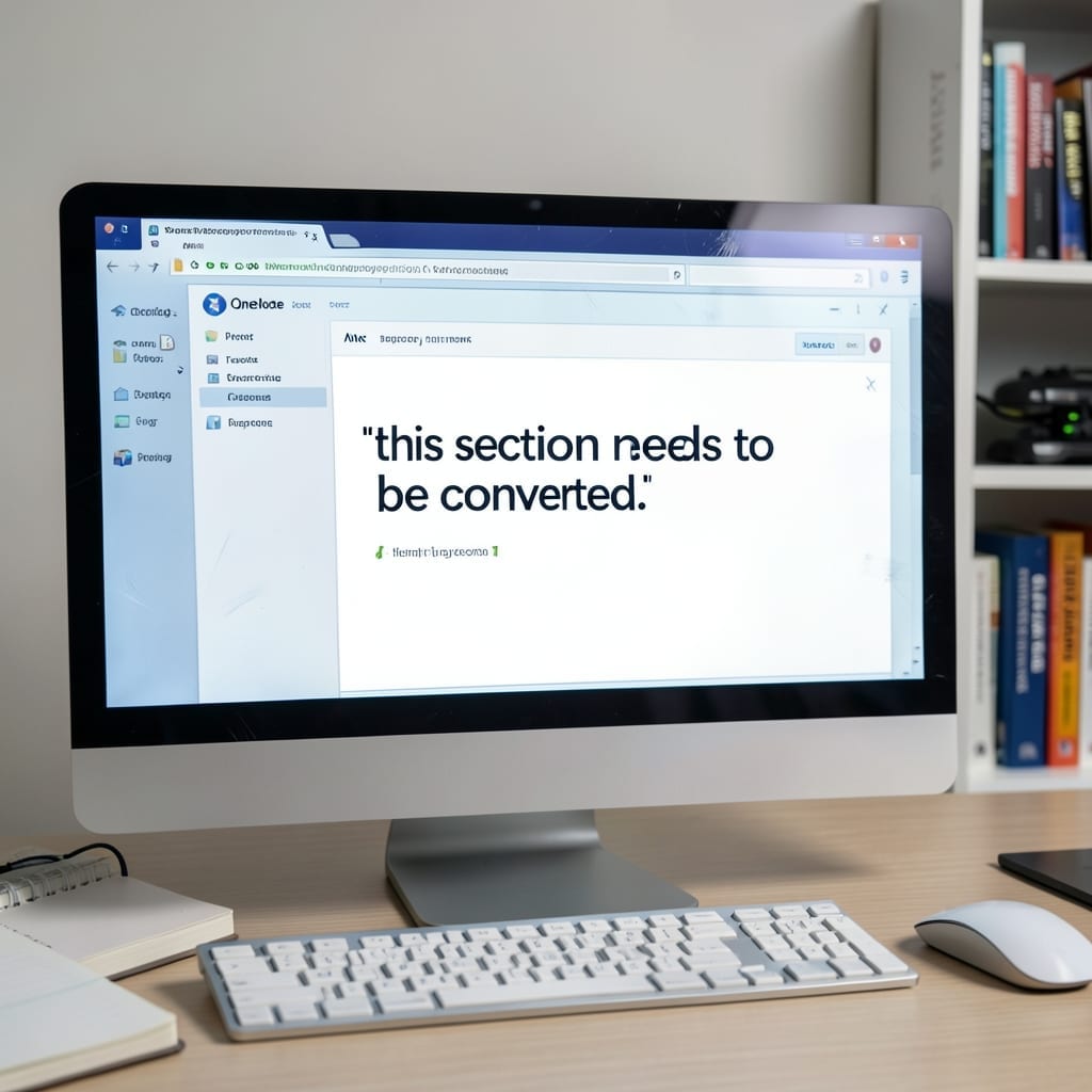 This Section Needs To Be Converted Onenote: Step-By-Step Migration Guide