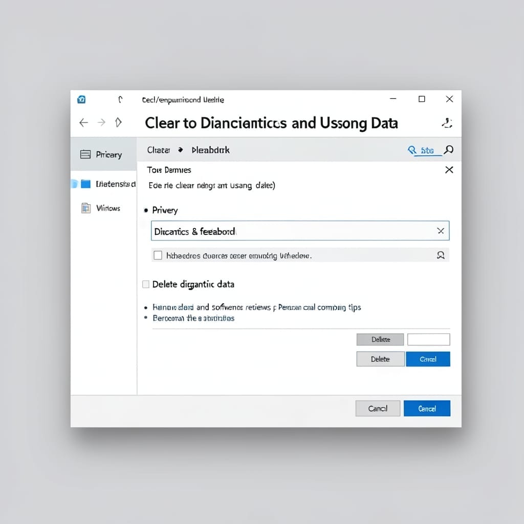 How To Clear Diagnostics And Usage Data: Step-By-Step Privacy Reset