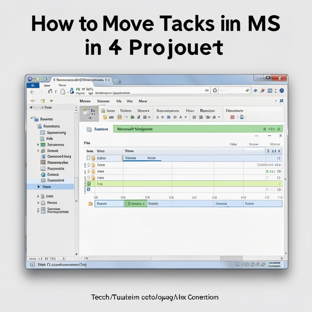 How to Move Tasks in MS Project: Drag and Drop Scheduling Mastery
