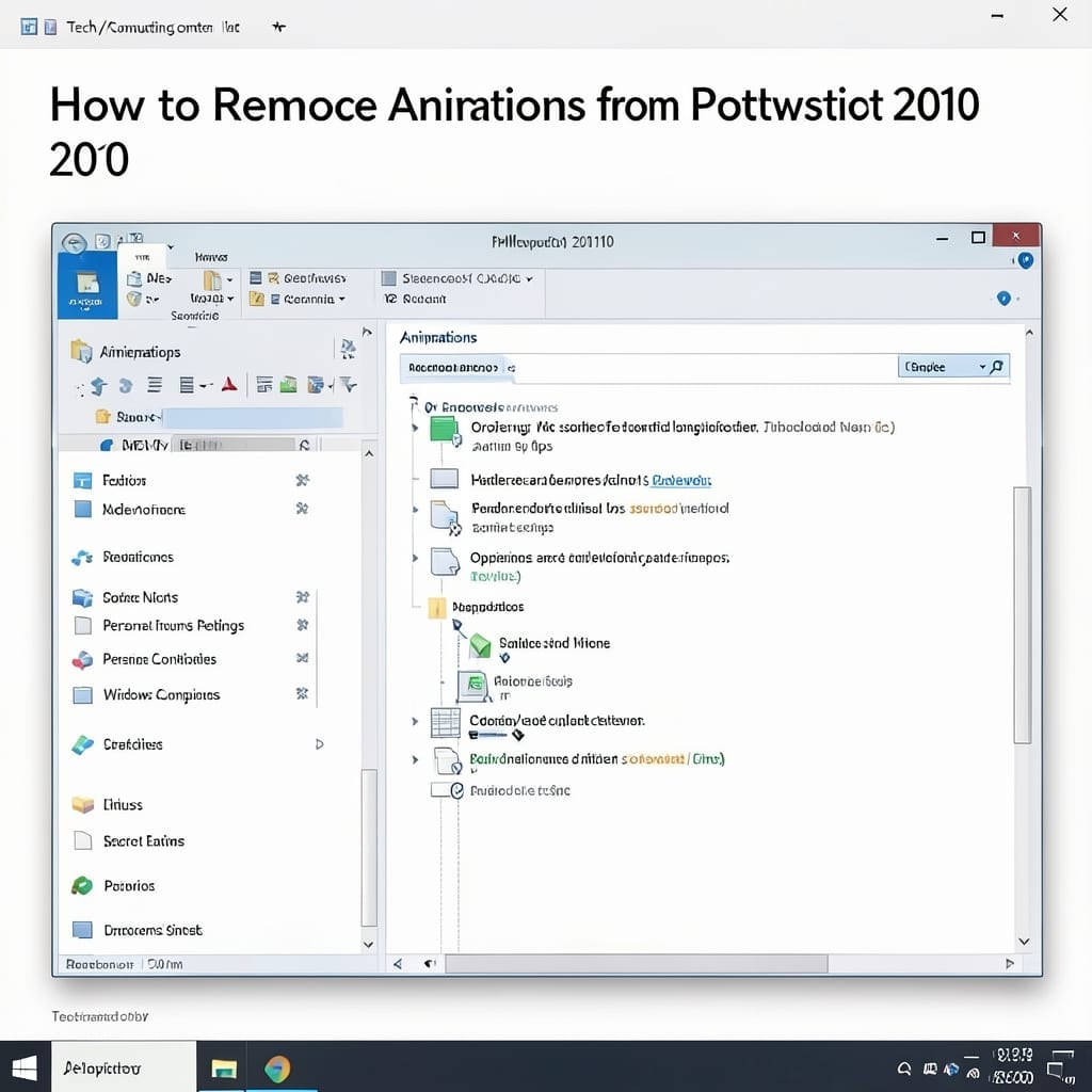How to Remove Animations From PowerPoint 2010: Step by Step Cleanup