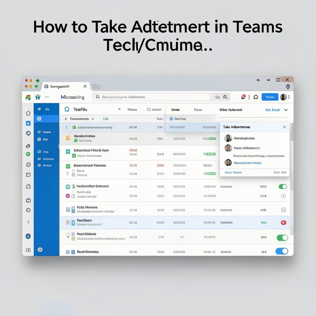 How To Take Attendance In Teams: Streamlined Tracking With Built-In Tools