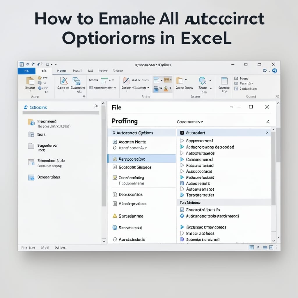How To Enable All Autocorrect Options In Excel: Step-By-Step Settings Guide