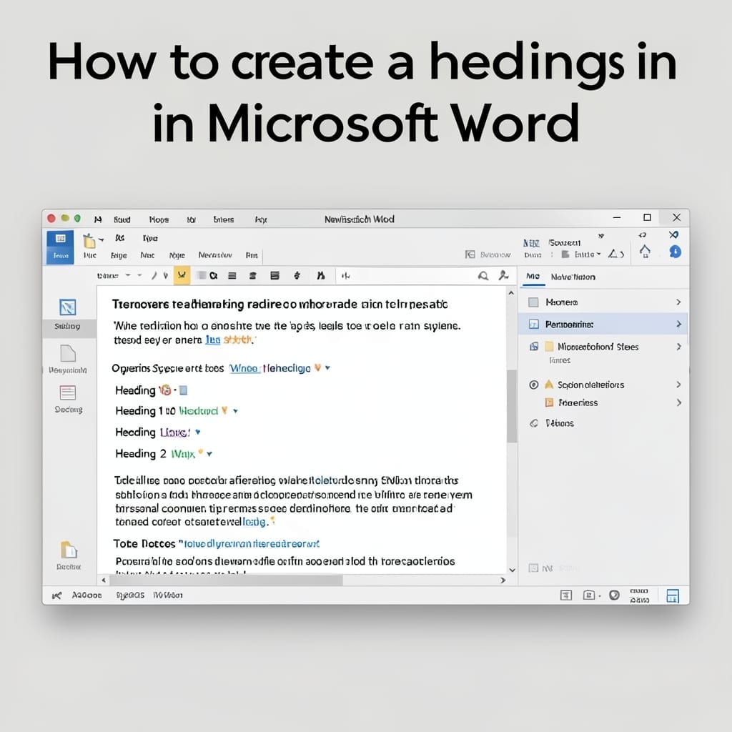 How to Create a Heading in Word: Professional Document Styling