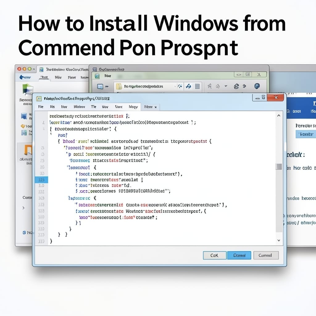 How To Install Windows From Command Prompt: Bootable Media Setup Guide