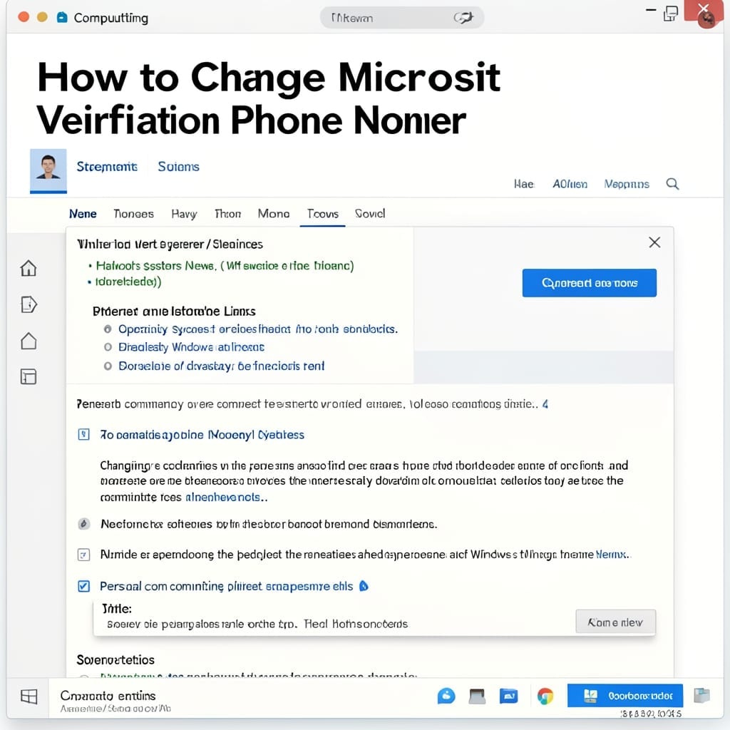 How to Change Microsoft Verification Phone Number: Quick Settings Update Method