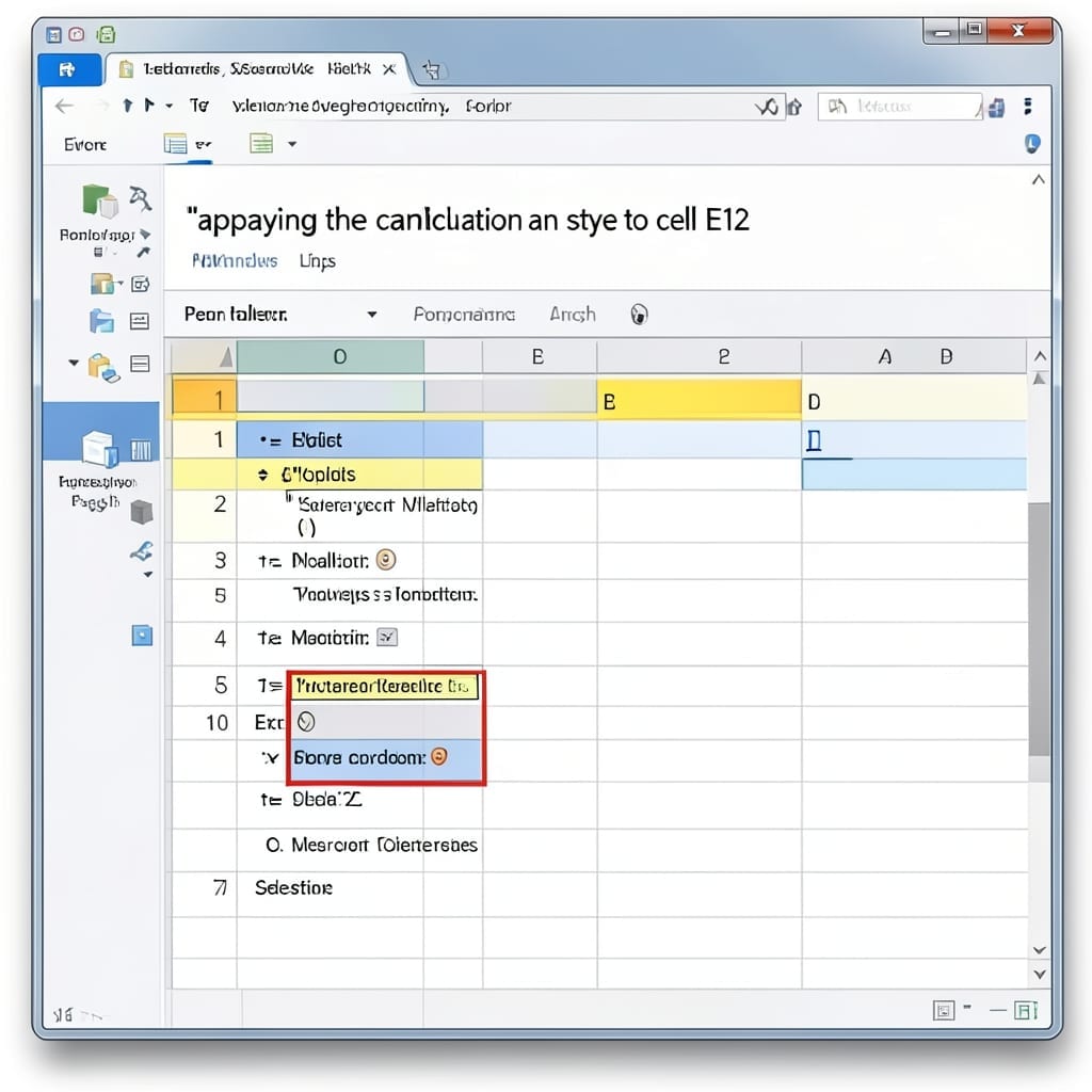 Apply the Calculation Style to Cell E12: One-Click Formatting Trick