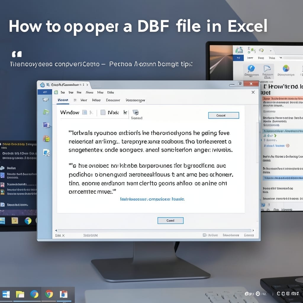 How to Open DBF File in Excel: Step by Step Data Import Method