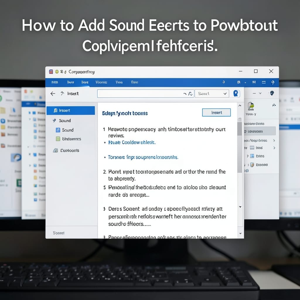 How to Add Sound Effects to PowerPoint: Seamless Audio Integration Guide